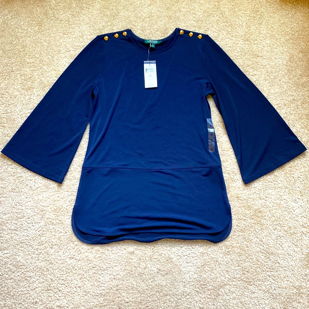 Navy Ralph Lauren Top. Size M.